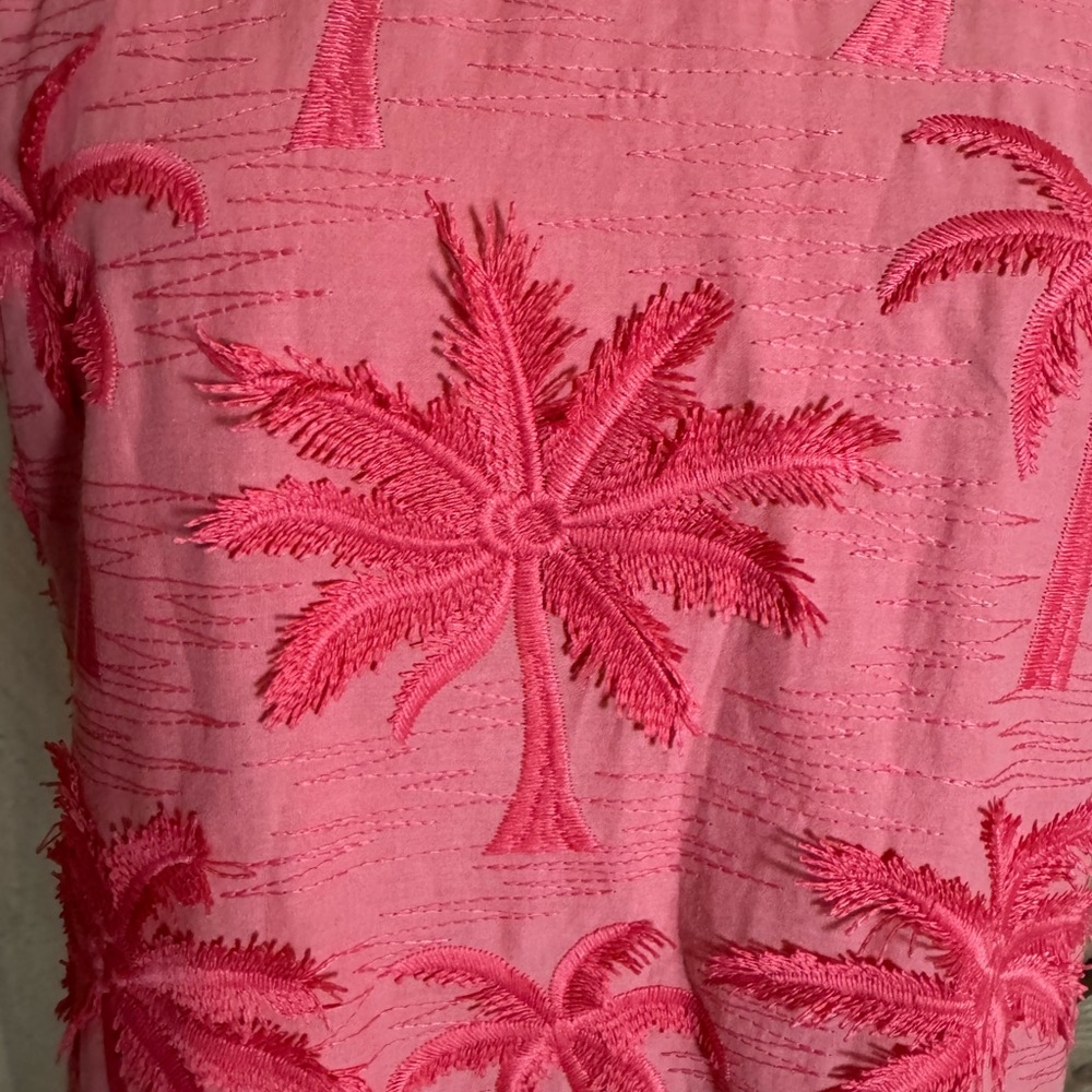 Talbots embroidered palm tree shift dress Size 8 - Picture 6 of 12